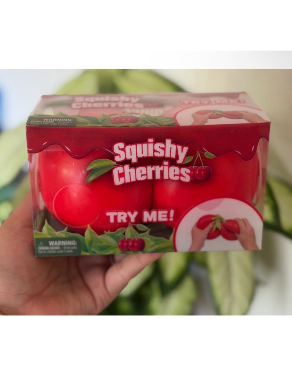 Stress Relief Toy - cherry Squishy color :Red